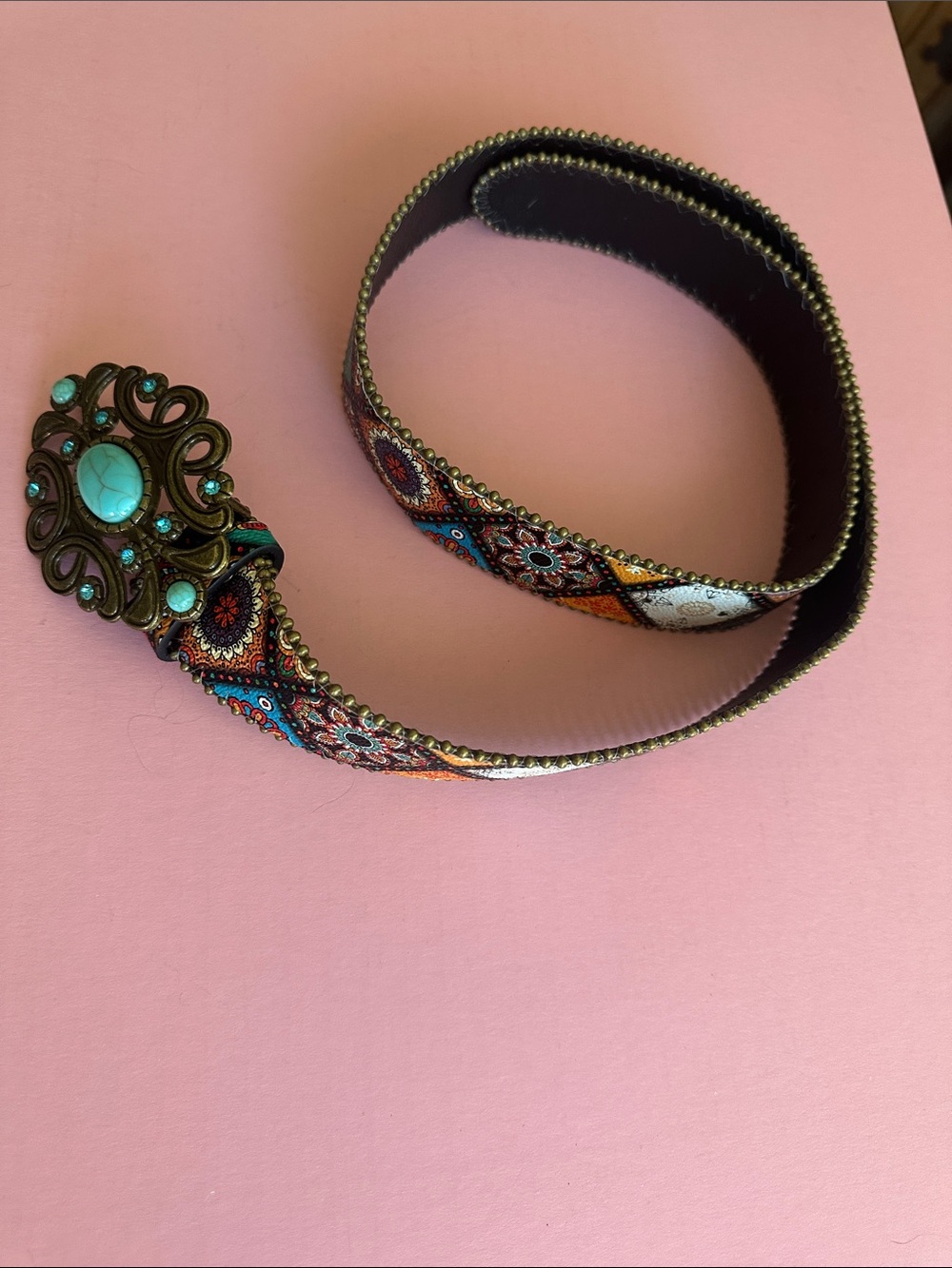 Bohemian Turquoise Accent Belt